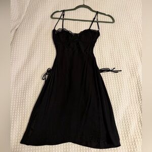 Princess Polly Black Lace Trim Dress
